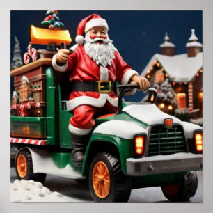 Vintage Santa Poster