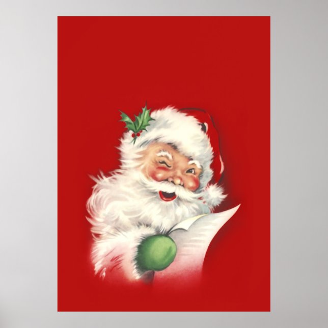 Vintage Santa Reworked! Poster (Front)