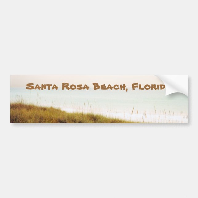 Vintage Santa Rosa Bch, FL Bumper Sticker (Front)