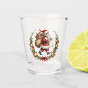 Vintage Santa Shot Glass