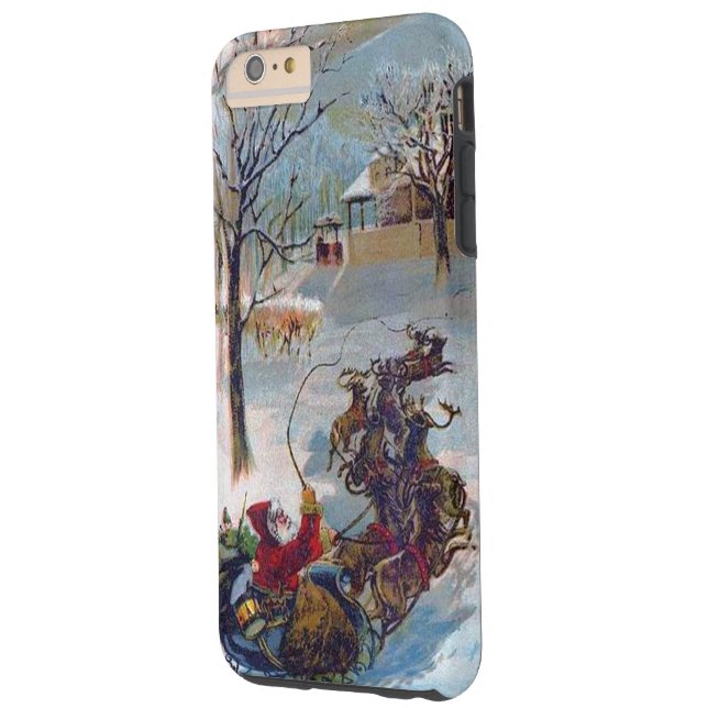 Vintage Santa Sleigh Christmas Case-Mate iPhone Case (Back Left)