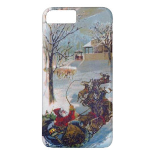 Vintage Santa Sleigh Christmas iPhone 8 Plus/7 Plus Case