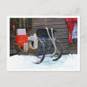Vintage Santa Sleigh Postcard