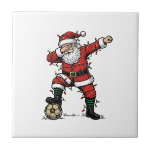 Vintage Santa Soccer Christmas Sports Shirt_1 Tile