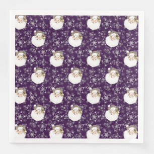 Vintage Santa & Stars Napkin