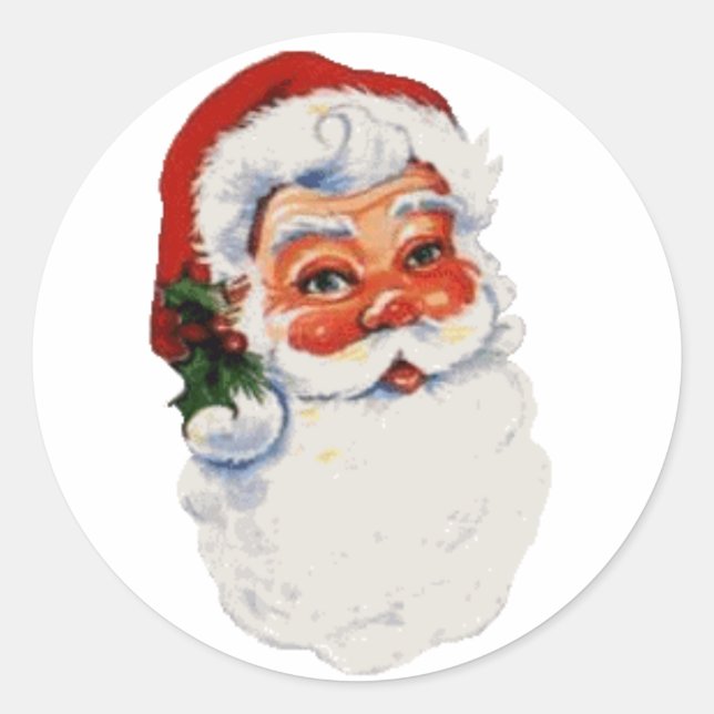 Vintage Santa Stickers (Front)