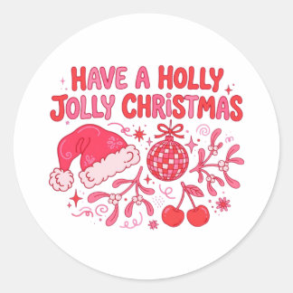 Vintage Santa Stickers