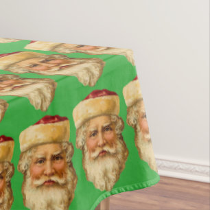 Vintage Santa Tablecloth