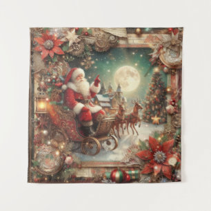 Vintage Santa Tapestry