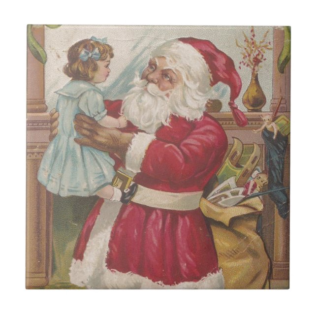 Vintage Santa Tile (Front)