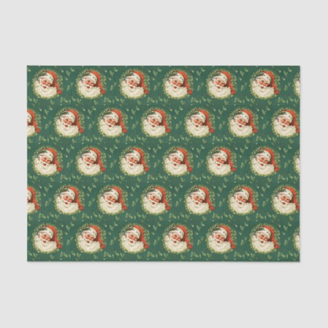Vintage Santa Tissue Paper (Front)