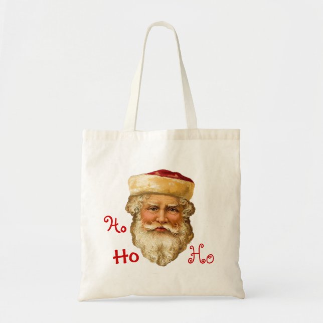 Vintage Santa Tote Bag (Front)