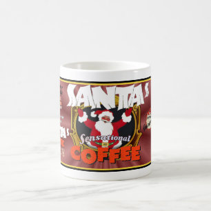 VINTAGE 'SANTA'S' BRAND COFFEE  MUG