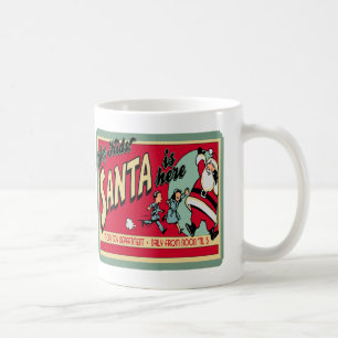 Vintage Santa's Christmas Holiday Workshop  Coffee Mug