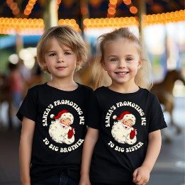 Vintage Santa's Promoting Me to Big Brother T-Shirt