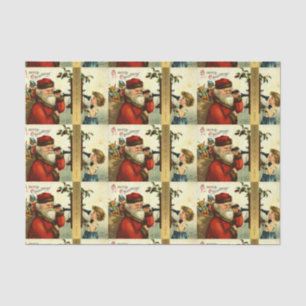 Vintage - Santa's Telephone Call Tissue Paper