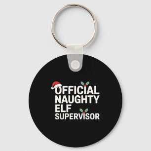 Vintage Sarcastic Hr Supervisor Christmas Matching Key Ring