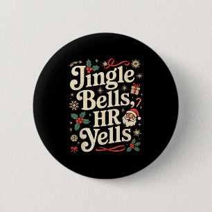 Vintage Sarcastic Retro Hr Violation Christmas Off 6 Cm Round Badge