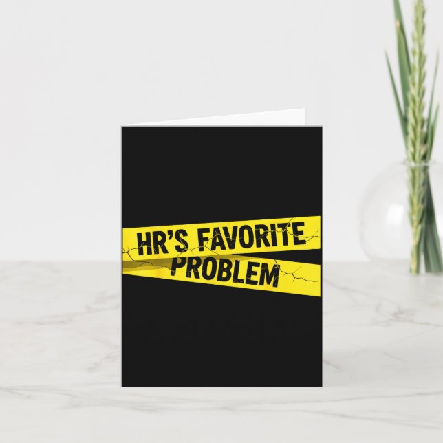 Vintage Sarcastic Retro Hr Violation Christmas Off Card (Front)