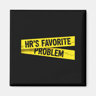 Vintage Sarcastic Retro Hr Violation Christmas Off Magnet