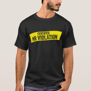 Vintage Sarcastic Retro Hr Violation Christmas Off T-Shirt