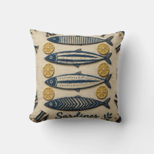 Vintage Sardines Cushion