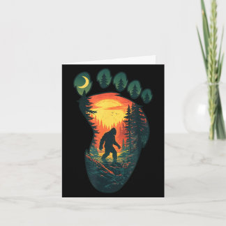 Vintage sasquatch big foot print classic bigfoot card
