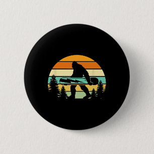 Vintage Sasquatch Snowboarding Retro Bigfoot Winte 6 Cm Round Badge