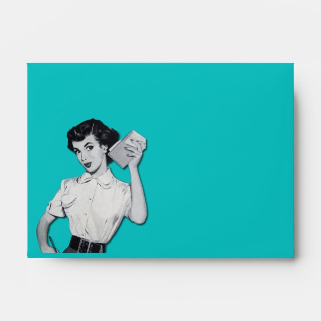 Vintage Sassy Secretary Envelope (Front)