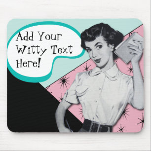 Vintage Sassy Secretary Mousepad