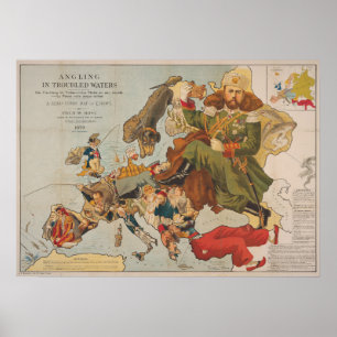 Vintage Satirical Map Poster