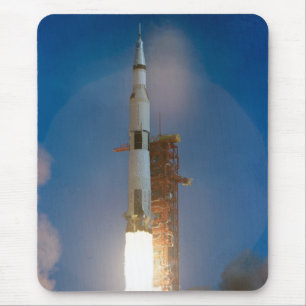 Vintage Saturn V Apollo 11 Launch Mouse Mat