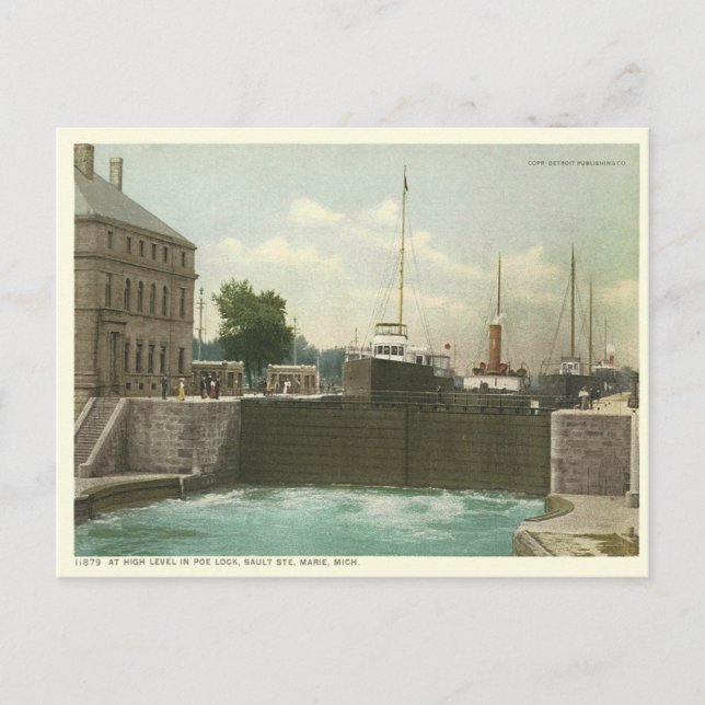 Vintage Sault Ste Marie Postcard (Front)