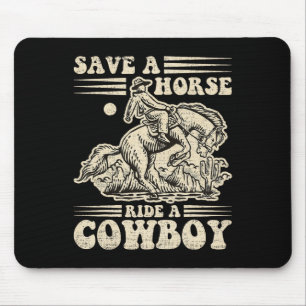 Vintage Save A Horse Ride A Cowboy1 Mouse Mat