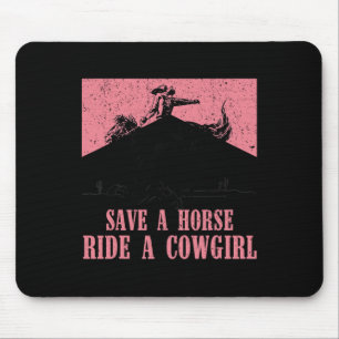 Vintage Save A Horse Ride A Cowgirl2 Mouse Mat