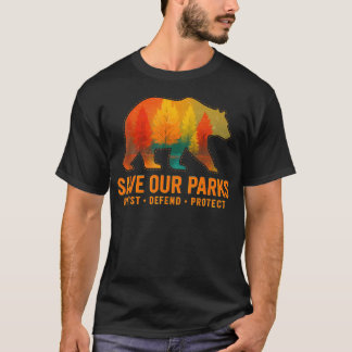 Vintage Save Our Parks Resist National Park Protec T-Shirt