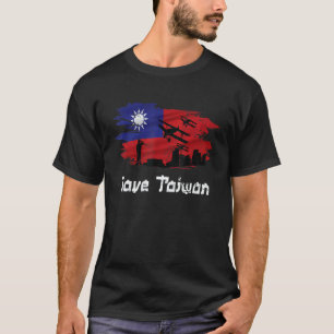 Vintage Save Taiwan  with Taiwanese Flag Support T T-Shirt