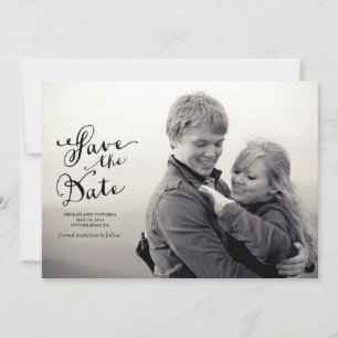 Vintage Save the Date Announcement