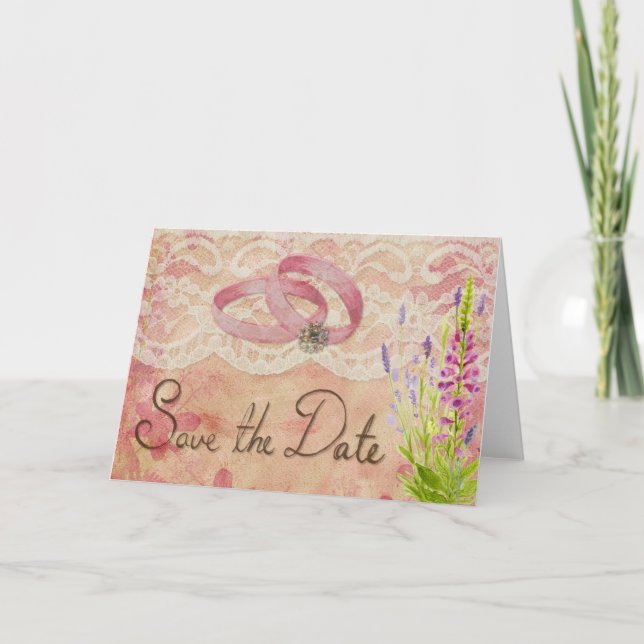 Vintage Save The Date Announcement (Front)