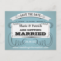 Vintage Save The Date