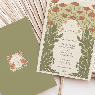 Vintage Save the Date Invitation
