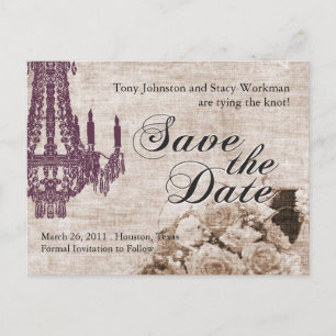 Vintage Save the Date Postcard
