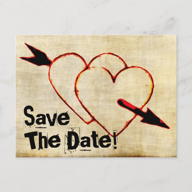 Vintage Save The Date! Postcards (Front)