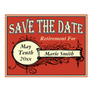 Save The Date Retirement Free Invitations 8