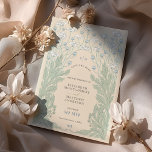 Vintage Save the Date Teal Blue White Cream Invitation<br><div class="desc">Create an atmosphere of understated elegance for your wedding with this Muted Blues Art Nouveau and Art Deco-inspired vintage floral Save the Date invitation. Perfect for spring and summer celebrations, this invitation blends the perennial favourites of blue and white, infusing a refreshing energy that is both lively and sophisticated. Romantic...</div>