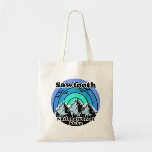 Vintage Sawtooth National Forest Tote Bag