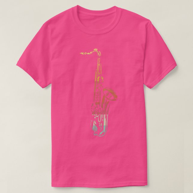 Vintage Saxophones T-Shirt (Design Front)