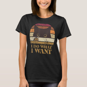 Vintage Saying Meme Cute Cat Mum Kitten Lady Dad T-Shirt
