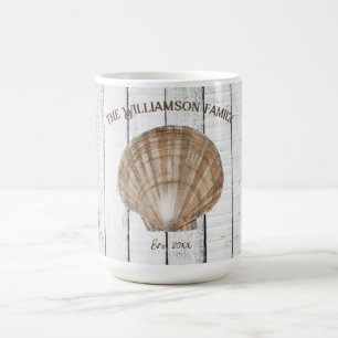 Vintage Scallop Shell Coffee Mug