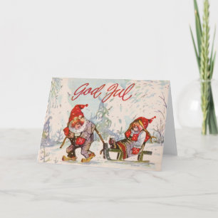 Vintage Scandinavian Christmas Card